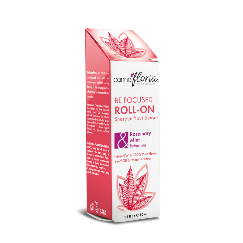 Cannafloria Be Focused Aromatherapy Roll-on Box