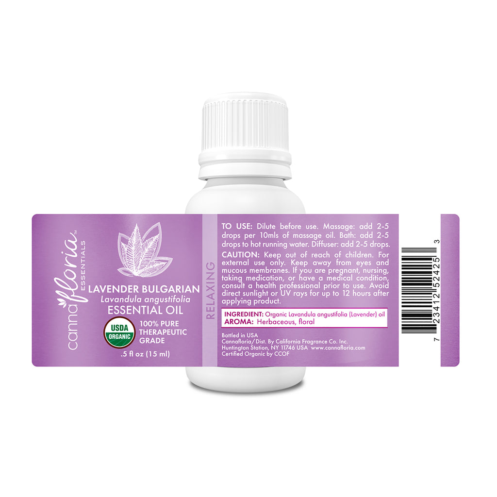 Organic Lavender Pure Essential Oil, Angustifolia Variety